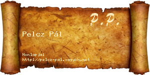 Pelcz Pál névjegykártya